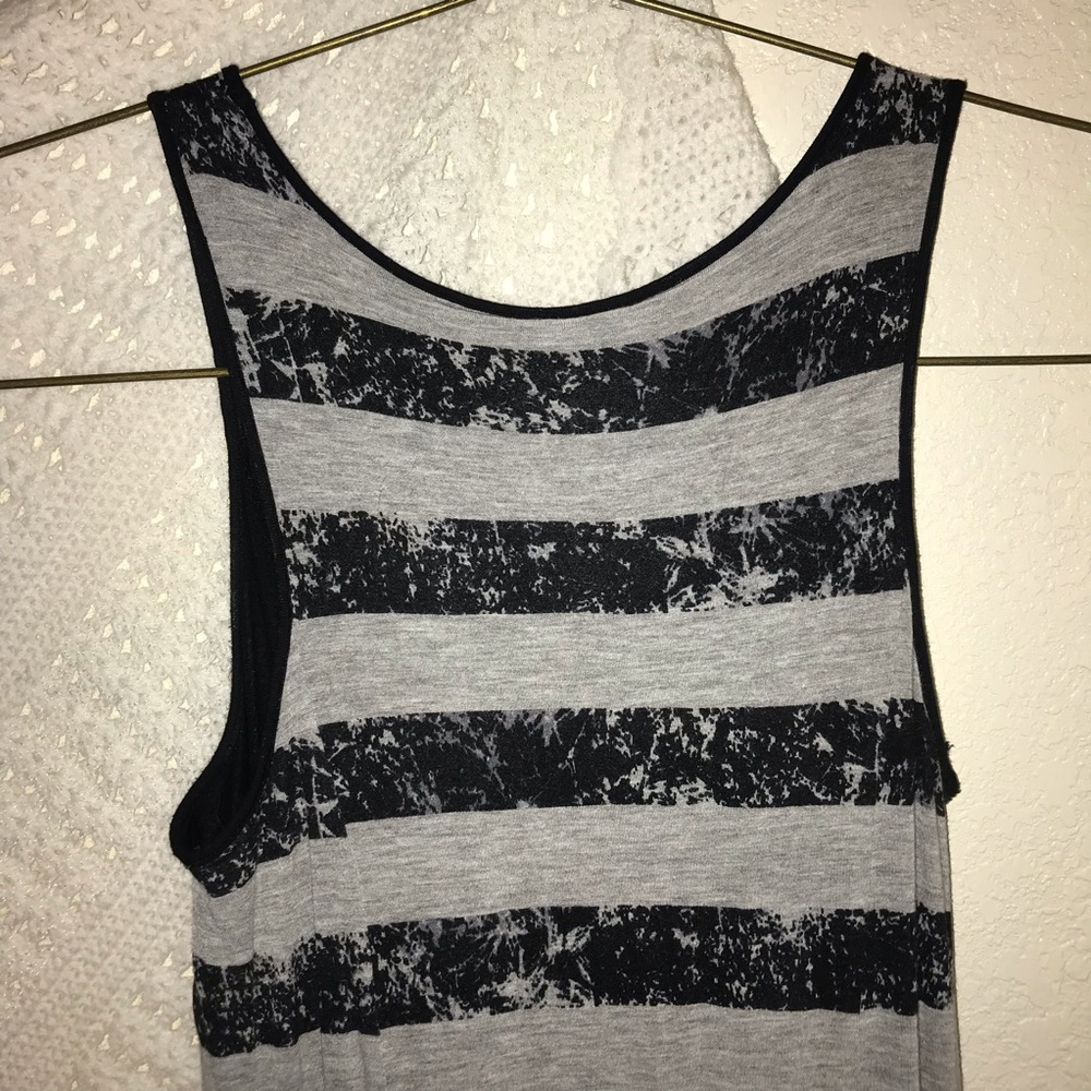 Striped Tank Maxi Dress in Black and White - Picture 5 of 8